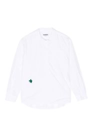 KINDRED motif-embroidered long-sleeve shirt - Bianco
