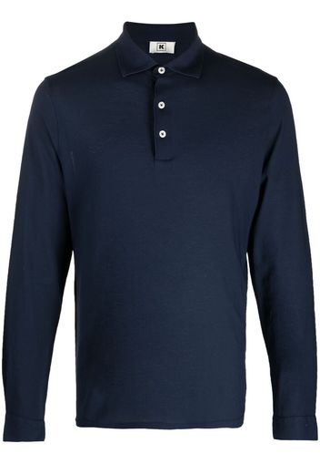 Kired Polo a maniche lunghe - Blu