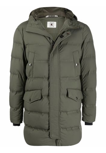 Kired hooded down coat - Verde