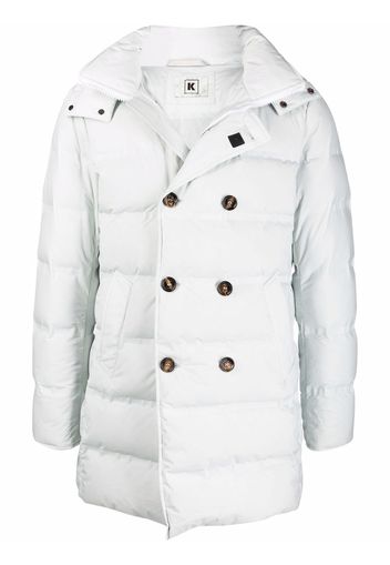 Kired double-breasted padded coat - Grigio