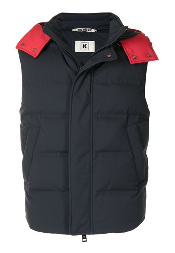 Kired Gilet imbottito con cappuccio rimovibile - Nero