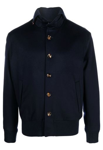 Kired virgin-wool bomber jacket - Blu