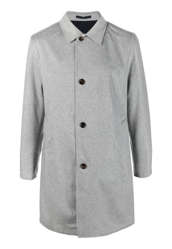 Kired reversible single-breasted cashmere coat - Grigio