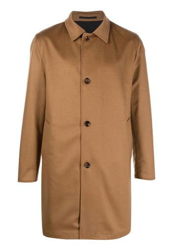 Kired reversible single breasted coat - Marrone