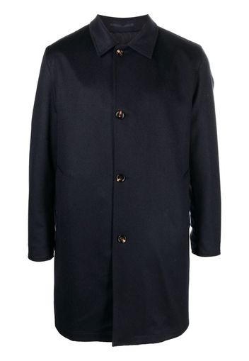 Kired button-up cashmere coat - Blu