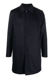 Kired single-breasted cashmere coat - Blu