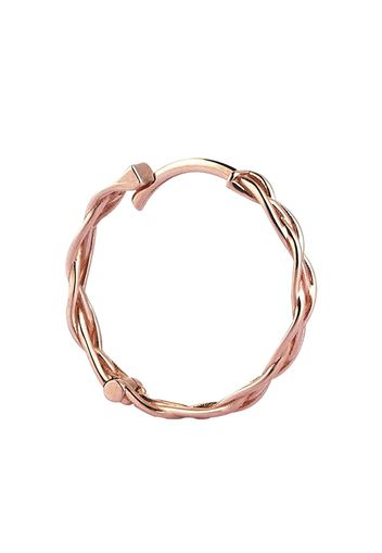 Kismet By Milka 14kt rose gold plain braided hoop earrings - Rosa