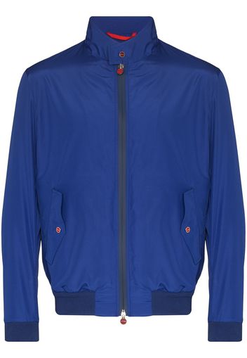 Kiton Harrington zipped jacket - Blu