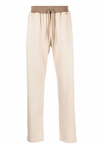 Kiton two-tone drawstring track pants - Toni neutri