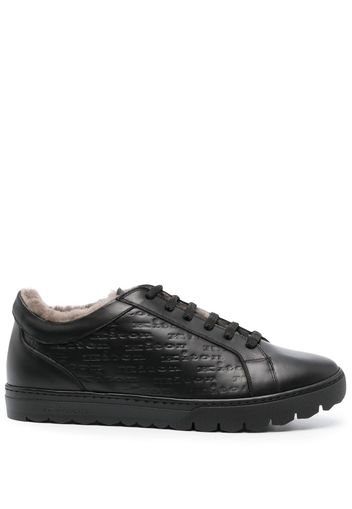 Kiton Sneakers con logo goffrato - Nero