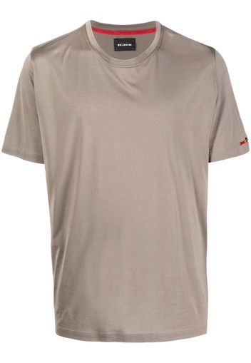 Kiton T-shirt con ricamo - Marrone