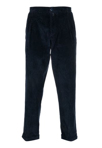 Kiton Pantaloni dritti a coste - Blu