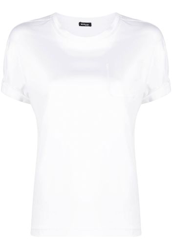 Kiton T-shirt con finta tasca - Bianco