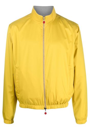 Kiton Bomber con scollo a imbuto - Giallo