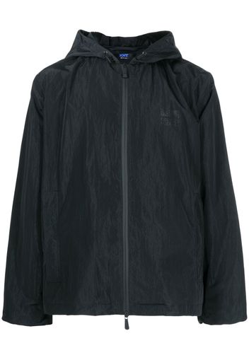 Kiton zip-up hooded jacket - Blu