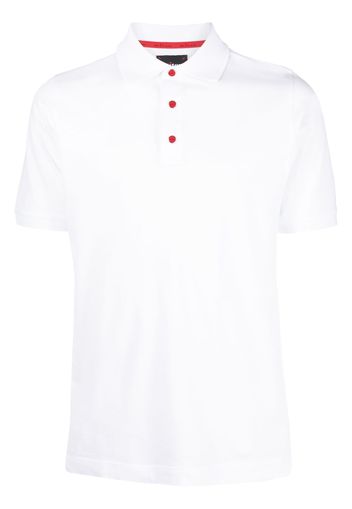 Kiton short-sleeve cotton polo shirt - Bianco