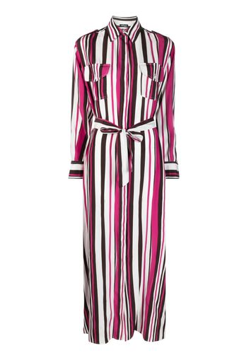 Kiton striped shirt long dress - Rosa