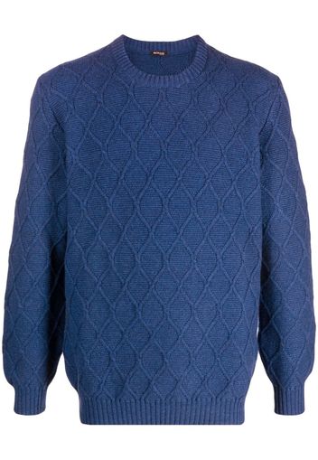 Kiton Maglione a rombi - Blu