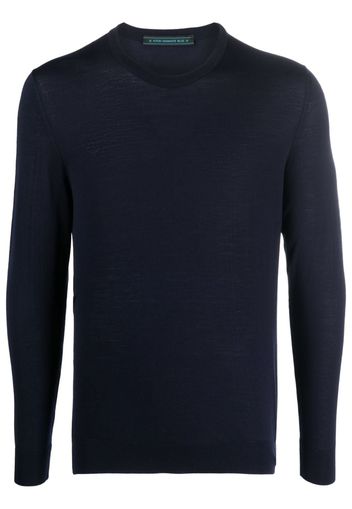 Kiton long-sleeve wool jumper - Blu