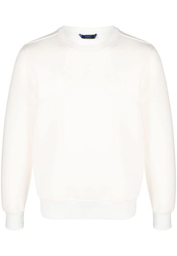 Kiton crew-neck long-sleeve sweatshirt - Bianco