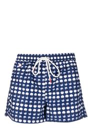 Kiton Costume da bagno a pois - Blu