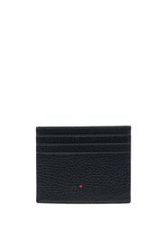 Kiton logo-print leather cardholder - Blu