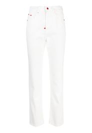 Kiton high-rise slim-fit jeans - Bianco