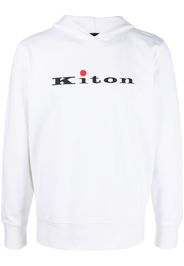 Kiton Felpa con cappuccio - Bianco