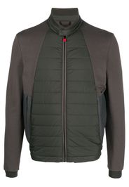 Kiton Blouson zip-up quilted jacket - Verde