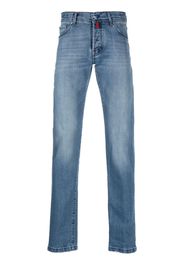 Kiton low-rise straight-leg jeans - Blu