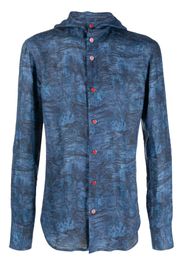 Kiton Camicia con stampa - Blu