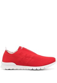 Kiton knitted-upper slip-on sneakers - Rosso