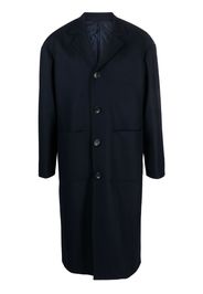 Kiton single-breasted virgin-wool coat - Blu