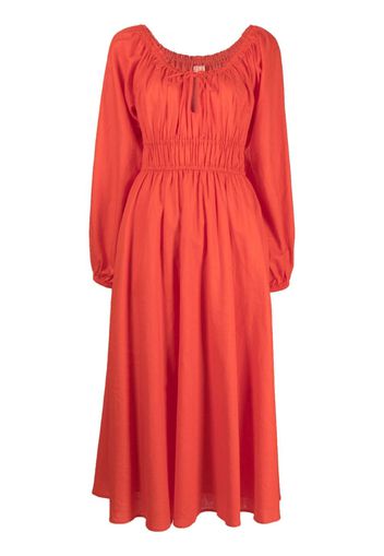 Kitri Luella long-sleeve midi dress - Arancione