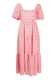 Kitri gingham-patterned dress - Rosso