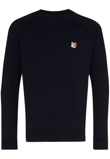 fox patch cotton sweatshirt