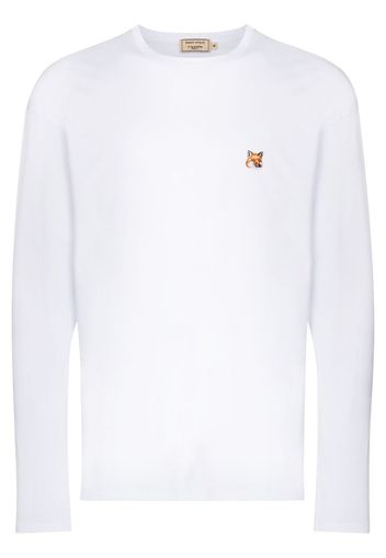 long sleeve fox patch T-shirt