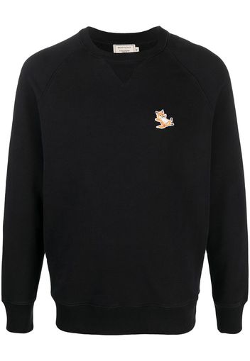 embroidered logo sweatshirt