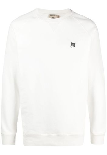 Maison Kitsuné fox-patch cotton sweatshirt - Toni neutri