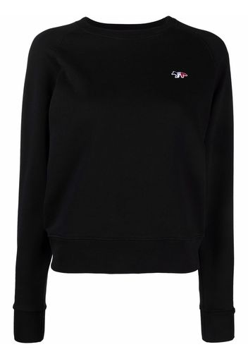 Maison Kitsuné embroidered-logo sweatshirt - Nero