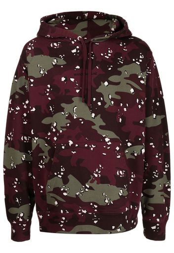 Maison Kitsuné Felpa con stampa camouflage - Rosso