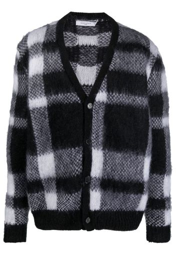 Maison Kitsuné check-pattern cardigan - Nero