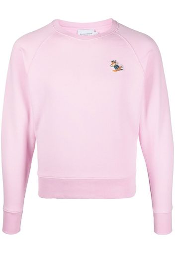 Maison Kitsuné logo patch sweatshirt - Rosa