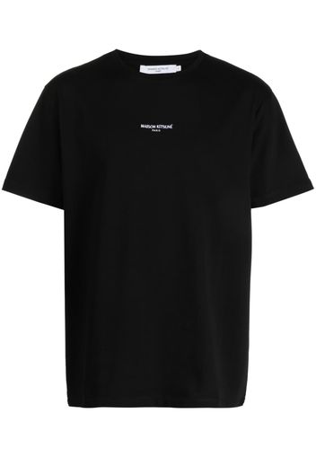 Maison Kitsuné logo-print cotton T-shirt - Nero