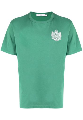 Maison Kitsuné logo-print cotton T-shirt - Verde