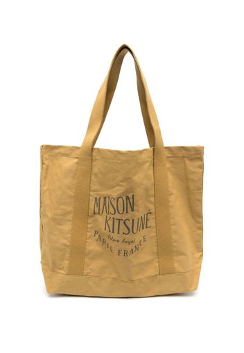 Maison Kitsuné Borsa tote Palais Royal con stampa - Giallo