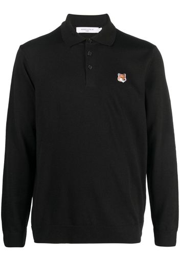 Maison Kitsuné Polo con applicazione - Nero