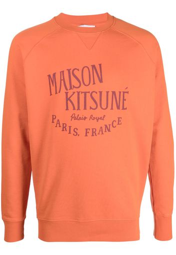 Maison Kitsuné Felpa con stampa - Arancione