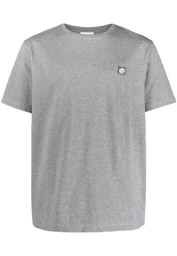 Maison Kitsuné Bold Fox patch cotton T-shirt - Grigio