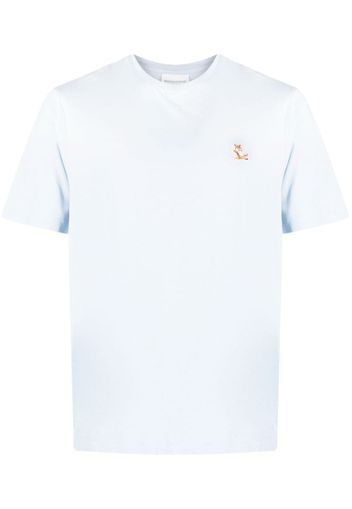 Maison Kitsuné fox-patch T-shirt - Blu